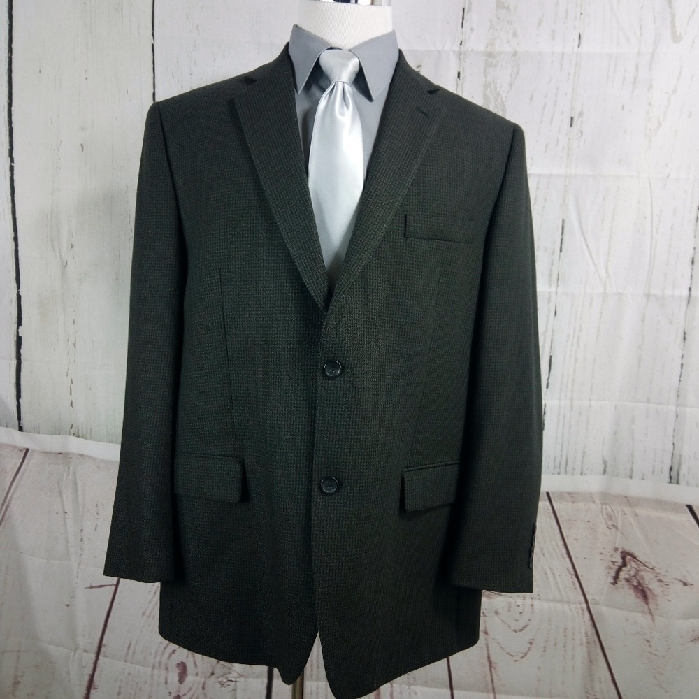 Joseph  Feiss Gold 44r Multicolor Suit Blazer Sports Coat